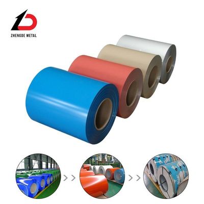 ขนาดที่กําหนดเอง วัสดุหลังคา Dx52D PPGI Z40 Z120 Z275 โคลล์เหล็กเหล็กอัดสีพร้อมดีที่สุดจากจีน